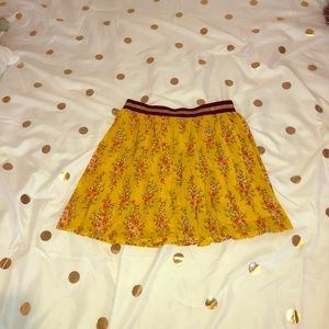 Yellow flower skirt